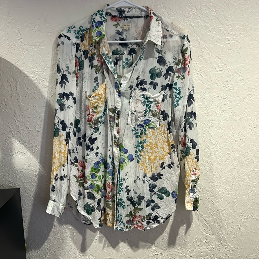 Anthropologie button up top